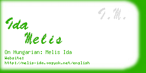 ida melis business card